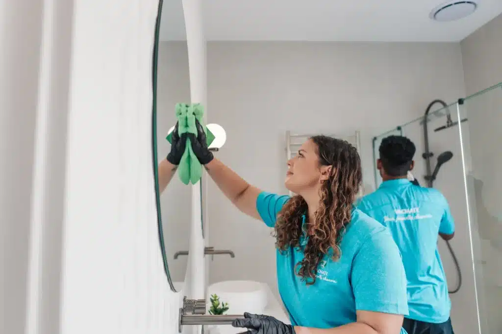 Bathroom Cleaning in a house